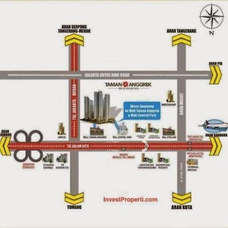 Homy 2 Bedroom Apartment Near Shopping Malls Giacarta Esterno foto