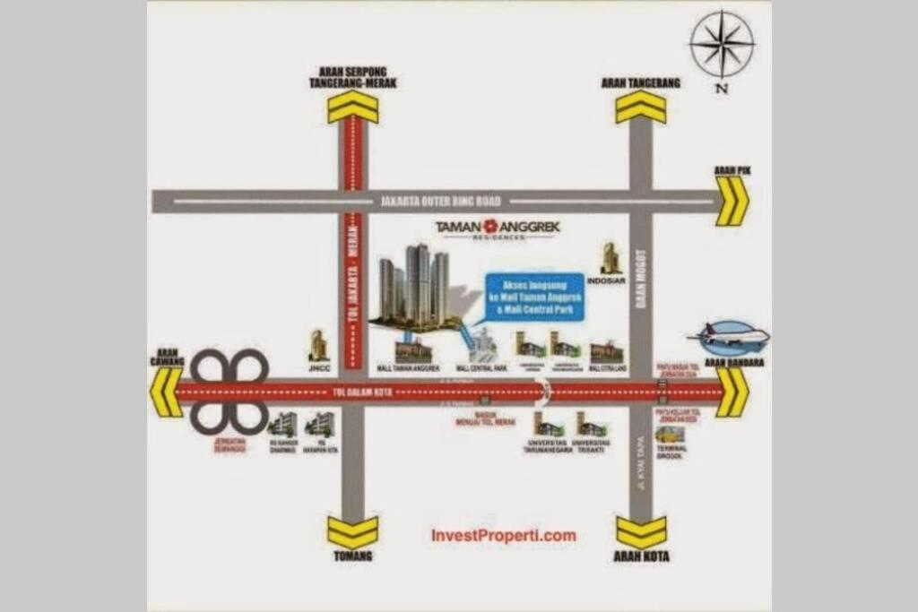 Homy 2 Bedroom Apartment Near Shopping Malls Giacarta Esterno foto